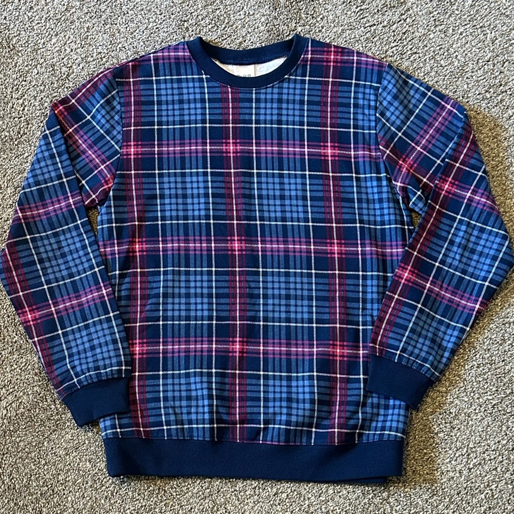 Blair Pink/Blue Plaid Pullover Long Sleeve Shirt - Women's Small